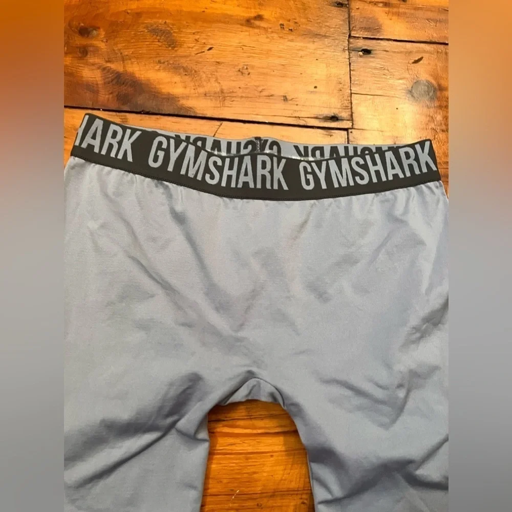 Gymshark Flex High-waisted Intense Steel Fit Leggings in Blue / Charcoal EUC